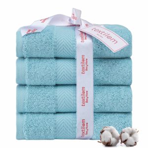 4 Pieces Hand Towel Set