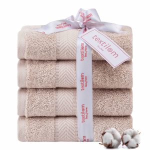 4 Pieces Hand Towel Set