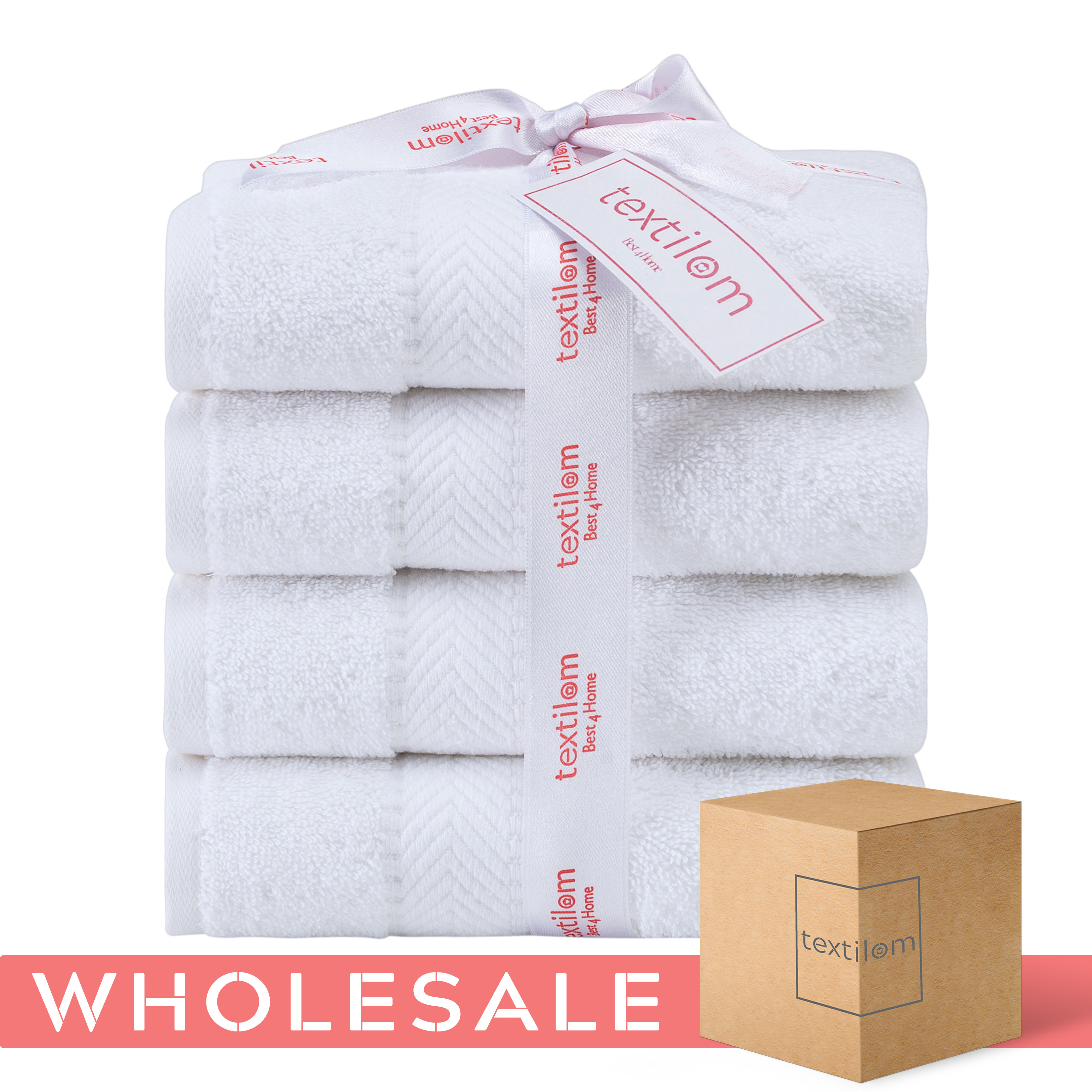 TEXTILOM Turkish Hand Towels for Bathroom Hotel and Spa Quality