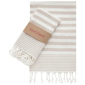 Turkish Hand Towel - Peshkir Set 2 Pcs (18 x 40 inches)